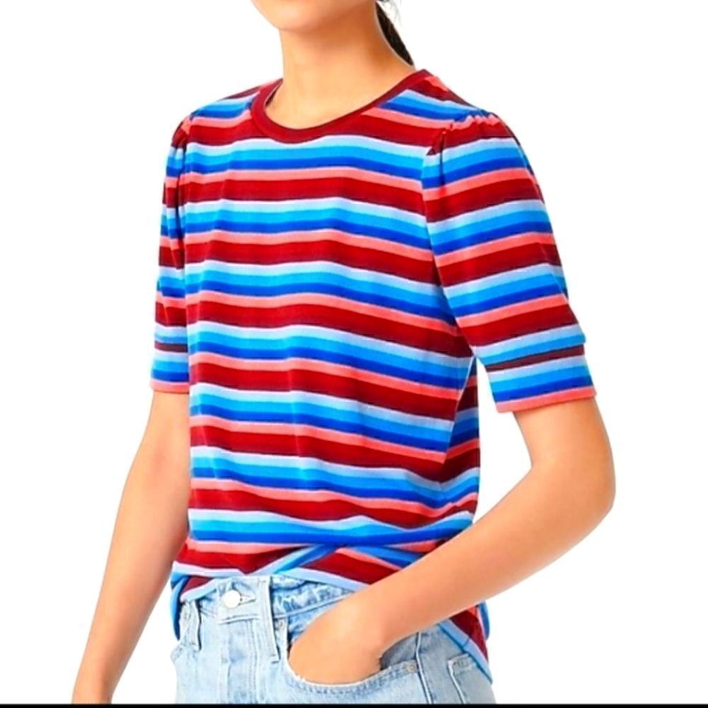 NWT J CREW STRIPED TOP - Picture 2 of 7
